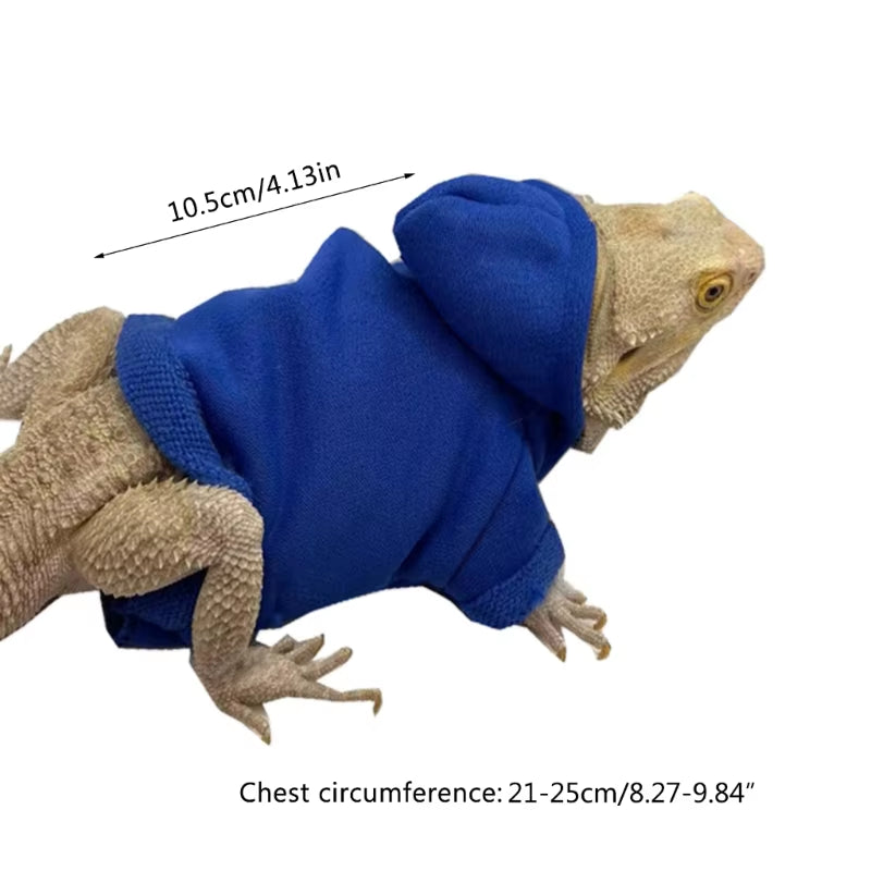 Bearded Dragon Clothes, Costume Accessories, Apparel, Clothing, Hand-Made, Warm Coat, Hoodies, Jackets for Small Animal, Geckos
