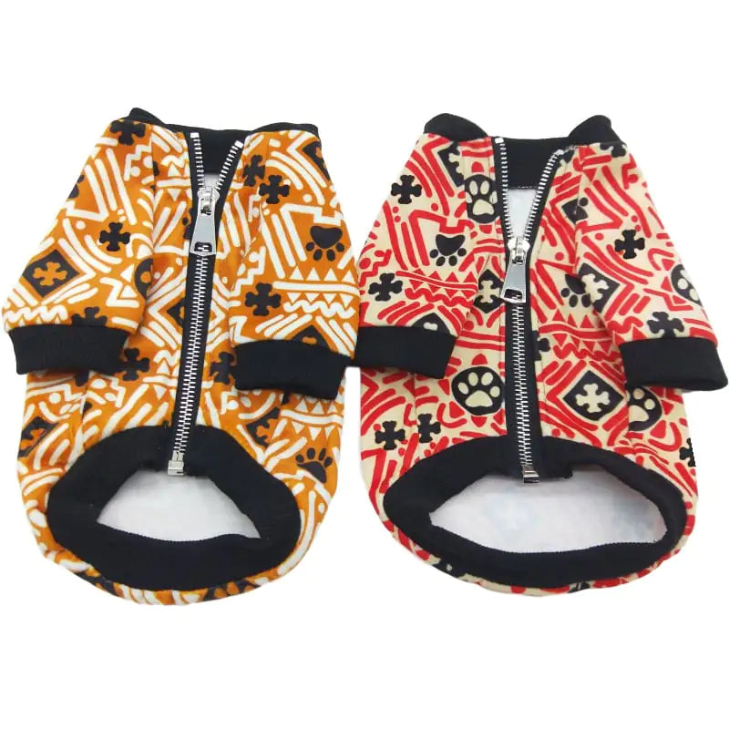 Teddy Clothes with New Year Christmas Print for Puppies