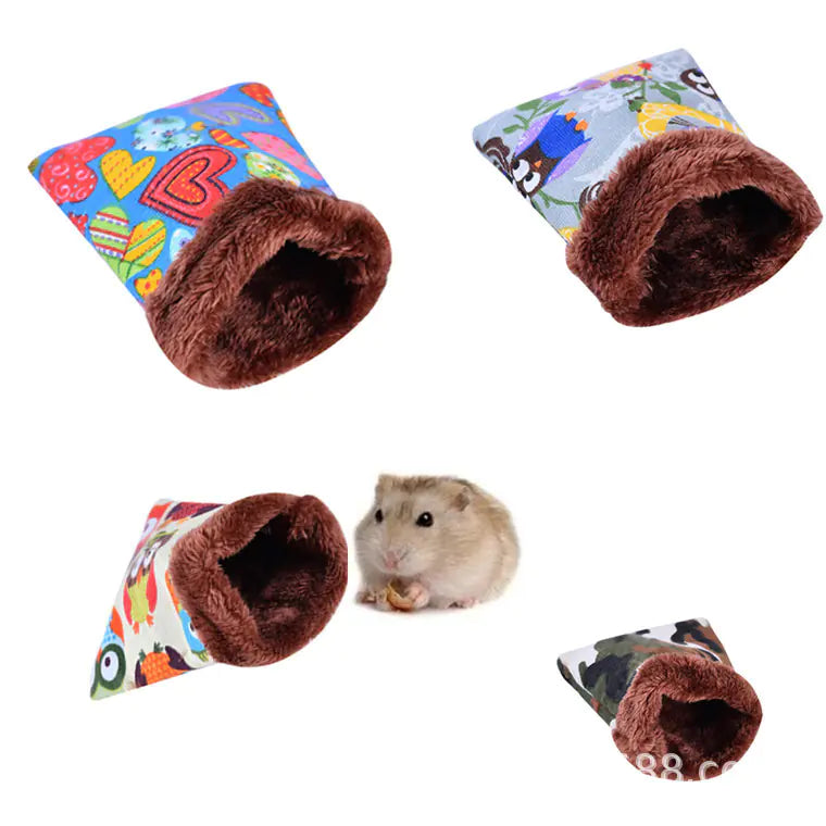 Golden Silk Bear Hamster Cozy Canvas Sleeping Bag