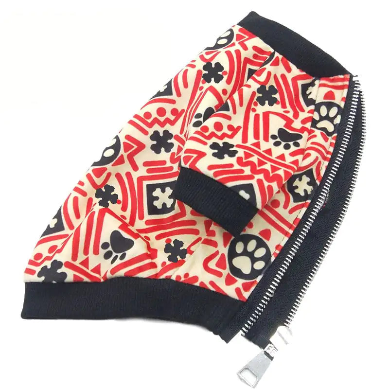Teddy Clothes with New Year Christmas Print for Puppies