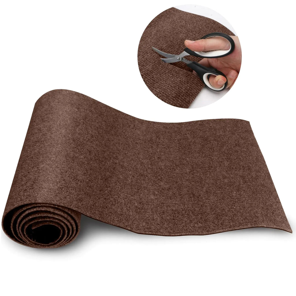 XUYEDOGLSH Cat Scratch Mat，Cat Scratch Carpet Trimmable Self-Adhesive Cat Scratch PadDecorative Cat Tree Shelf，Cat Wall，Cat Scratching PostCat Couch Protector 78.7"x15.8"(Bromn)