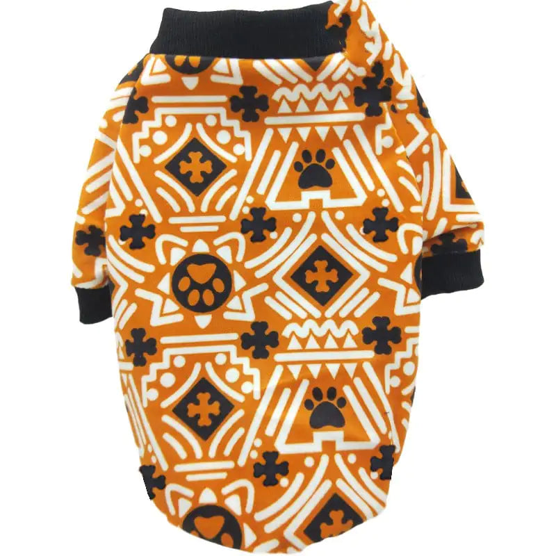 Teddy Clothes with New Year Christmas Print for Puppies