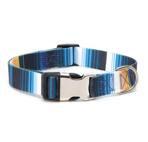 Ethnic Style Striped Dog Collar with Polyester Cotton