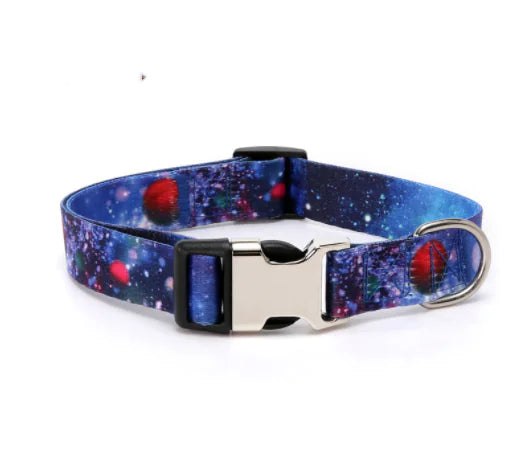 Ethnic Style Striped Dog Collar with Polyester Cotton
