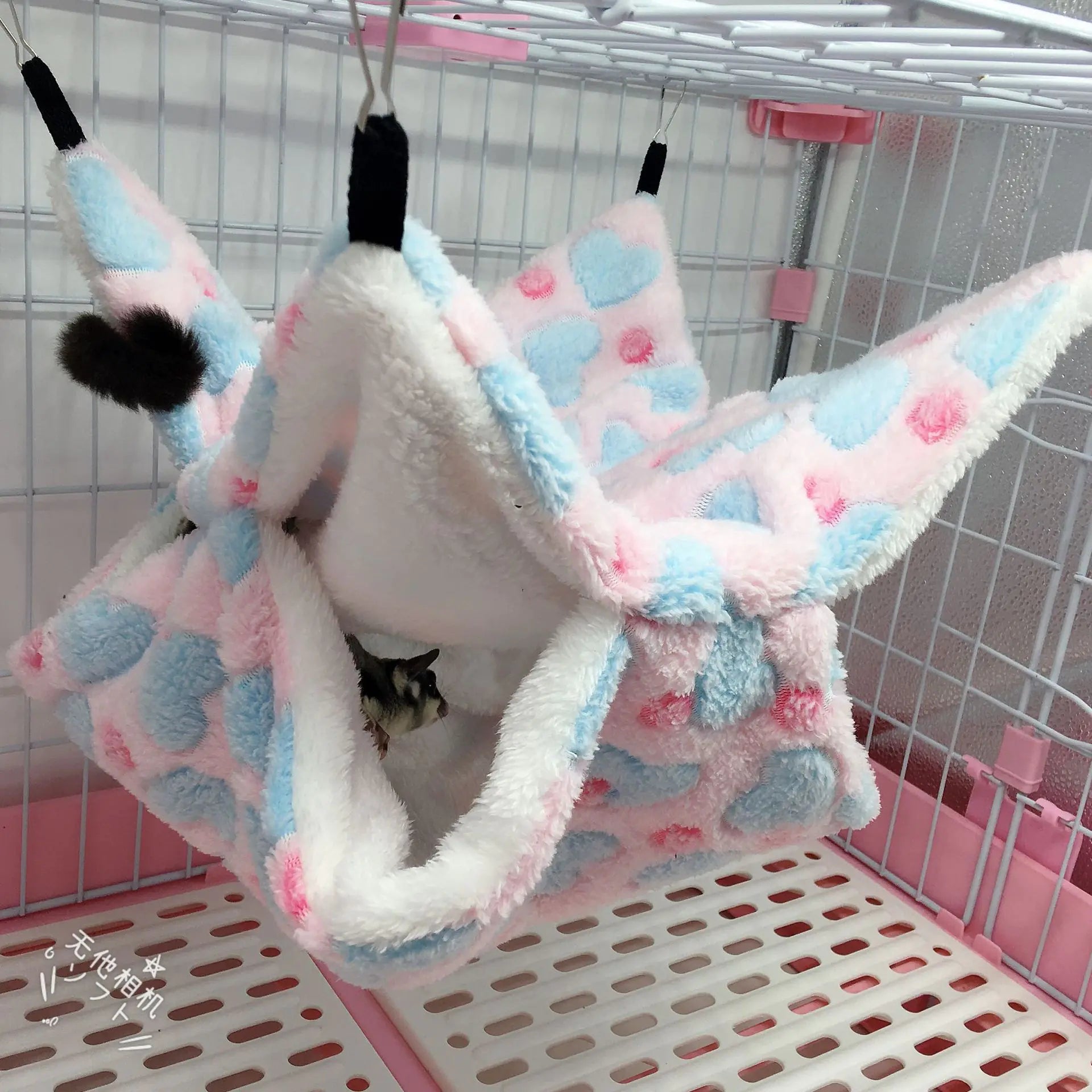 Warm Double Mezzanine Hammock for Small Pets